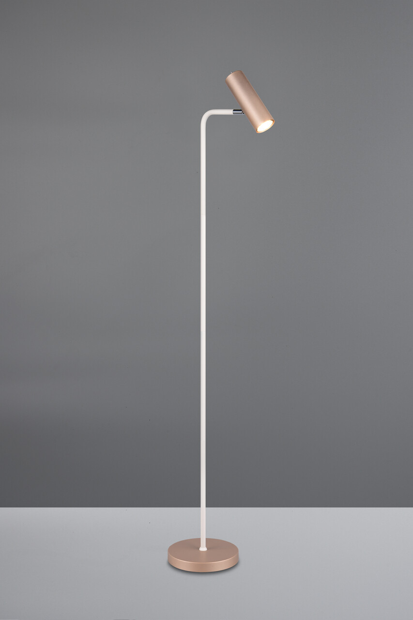 Lampadar Marley, TRIO, 23x39x151 cm, 5W, 1x GU10, metal, alb/bronz - imagine 7